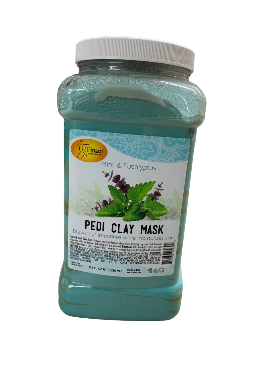SpaRedi Pedi Clay Mask Mint and Eucalyptus